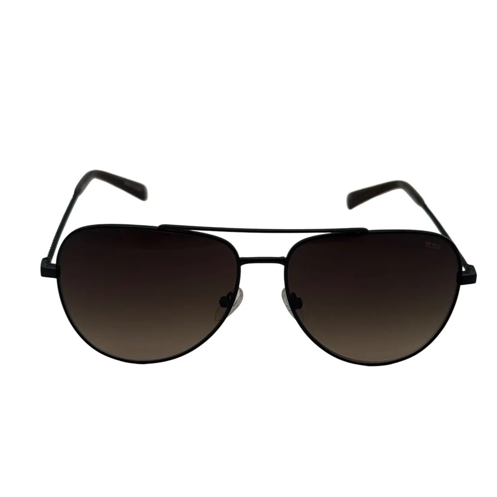 Tumi STU008 0531 Black Brown Gradient Aviator Sunglasses NEW‎ Original Packaging